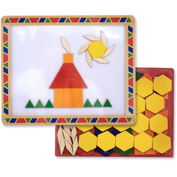 Melissa & Doug Magnetic Pattern Block Kit - Picture 3 of 7